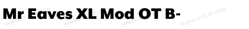 Mr Eaves XL Mod OT B字体转换